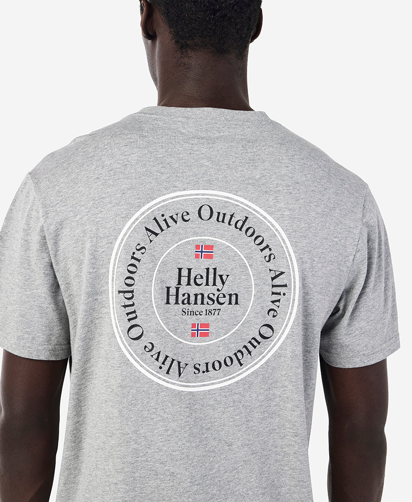 ALIVE OUTDOORS T-SHIRT, Grey Melange - Image 4
