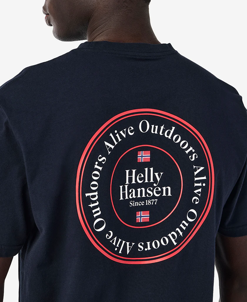ALIVE OUTDOORS T-SHIRT, Navy - Image 2