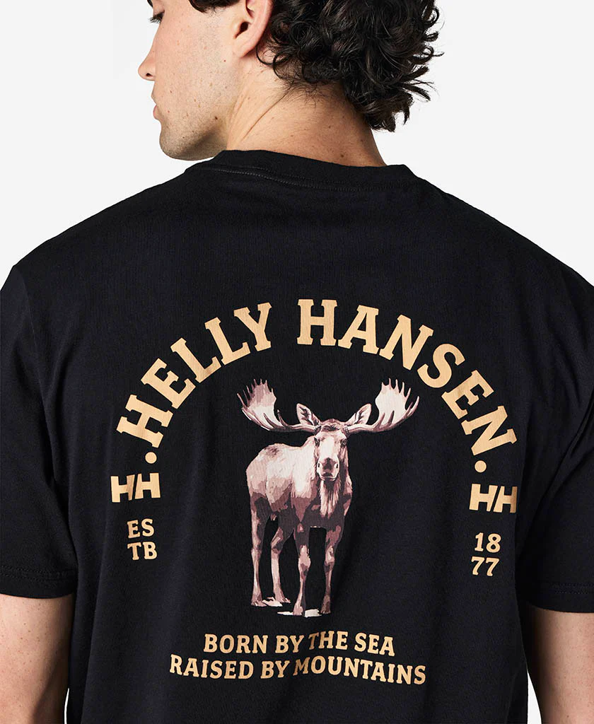 ANTLERS T-SHIRT, Black - Image 2