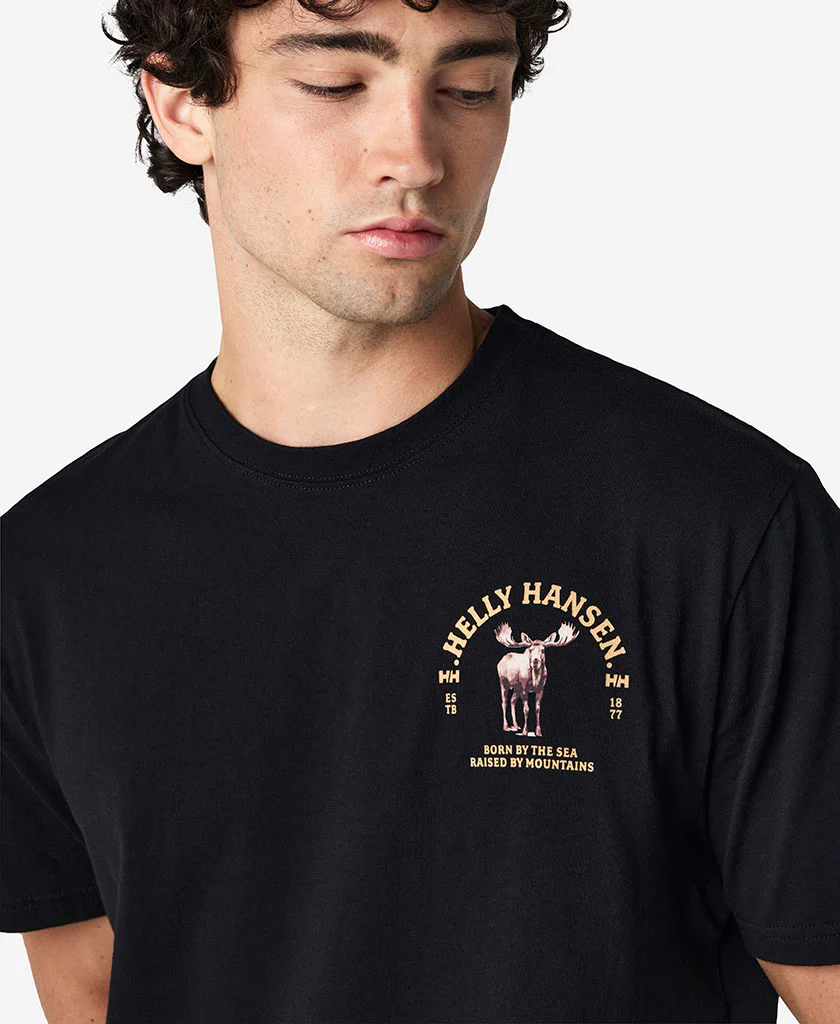 ANTLERS T-SHIRT, Black - Image 3