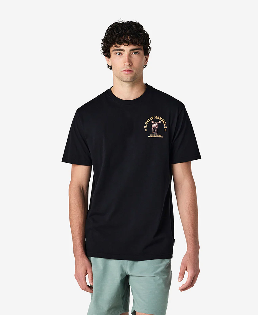 ANTLERS T-SHIRT, Black - Image 4