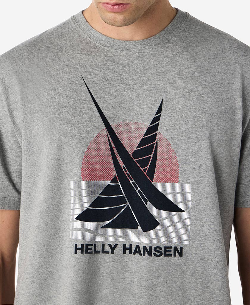 BEAM T-SHIRT, Grey Melange - Image 3
