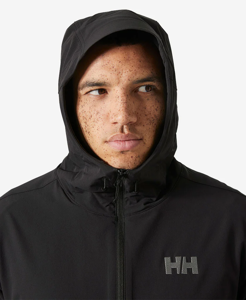 BLAZE SOFTSHELL HOOD, Black - Image 3