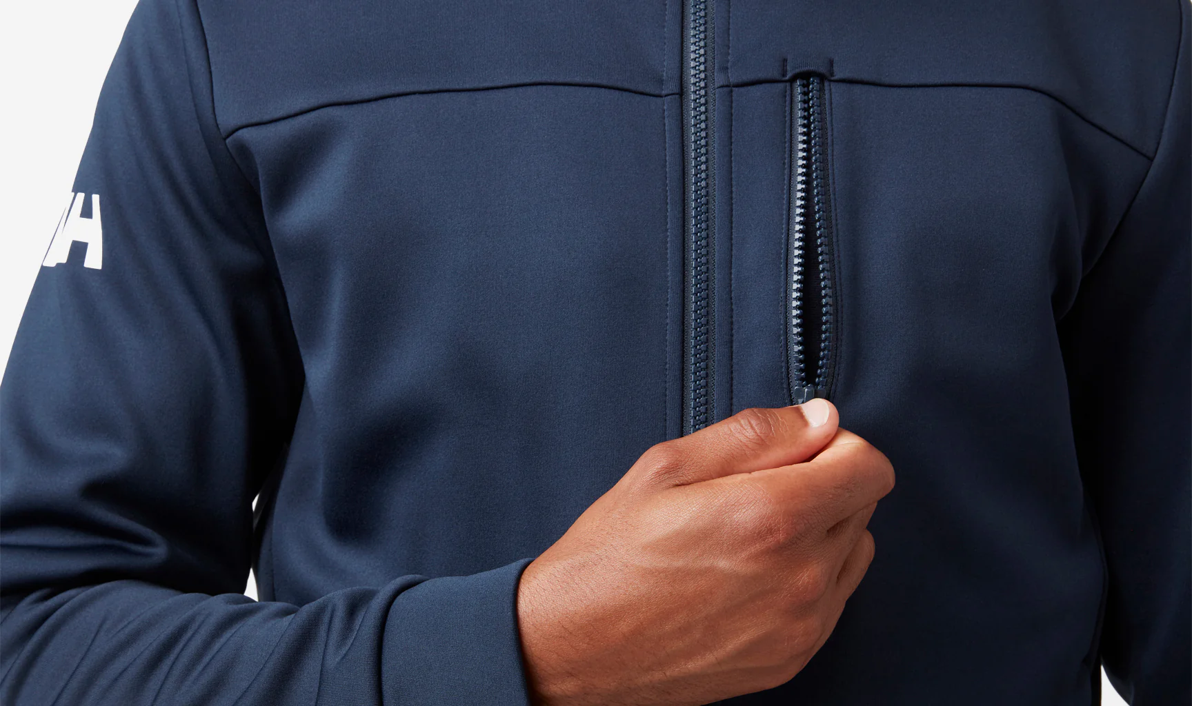 CREW FLEECE JACKET, Navy - Image 4