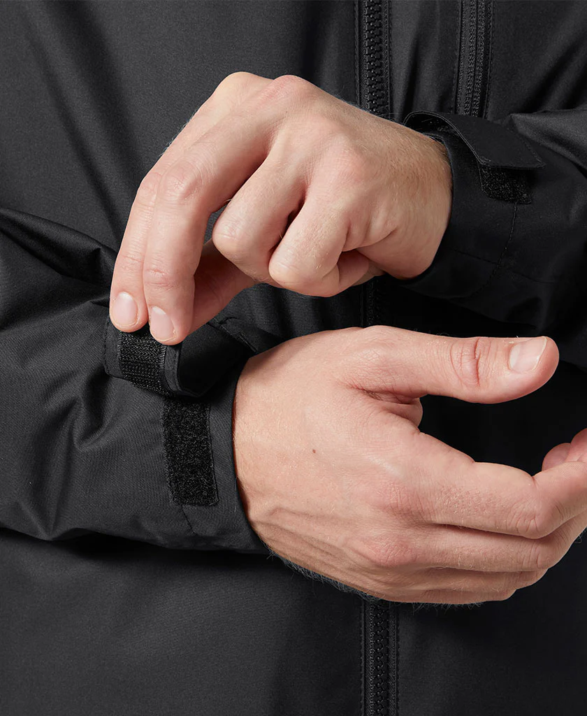CREW HOODED PILE JACKET, Black - Image 4