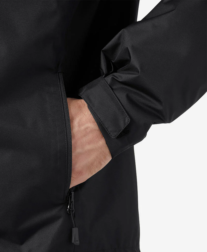 CREW HOODED PILE JACKET, Black - Image 5