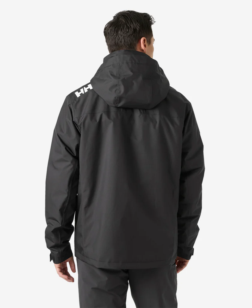 CREW HOODED PILE JACKET, Black - Image 7