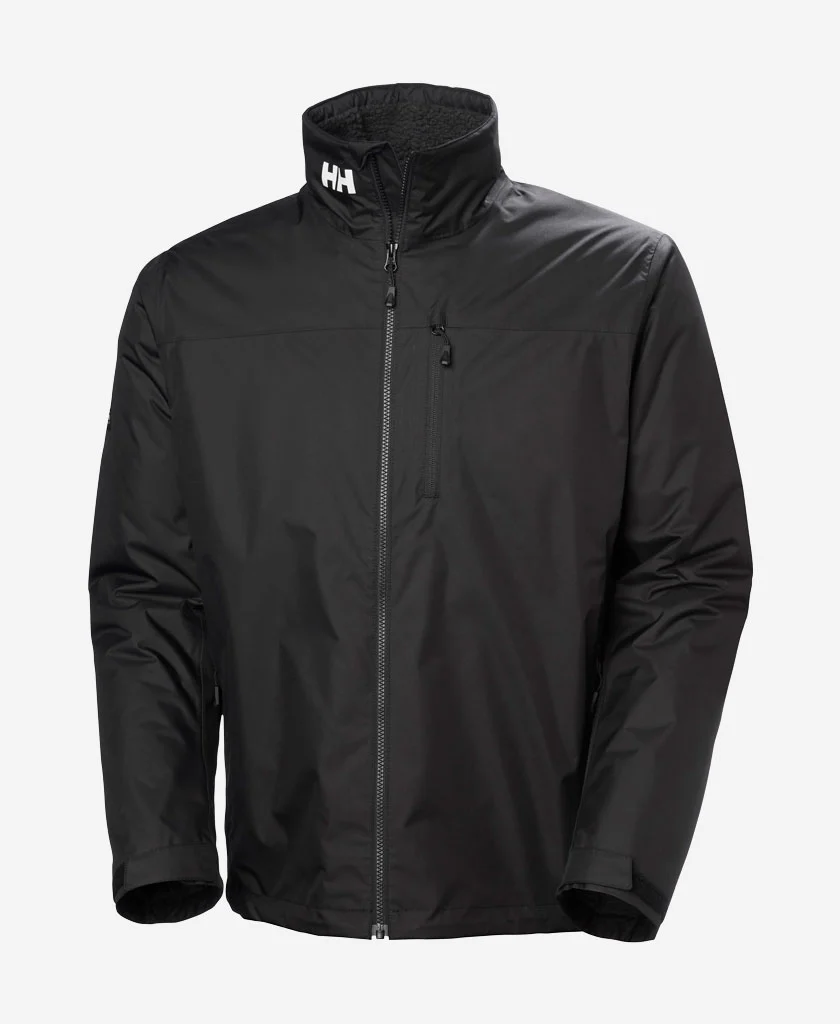 CREW HOODED PILE JACKET, Black - Image 8