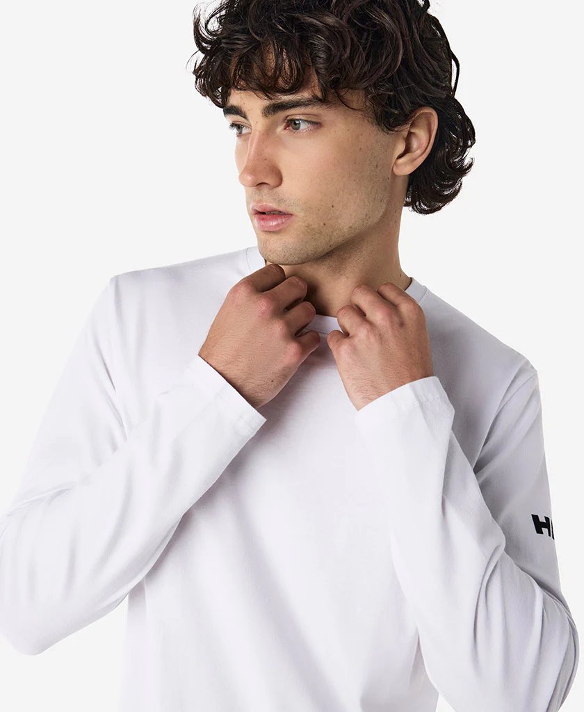 CREW L/S T-SHIRT, White - Image 3