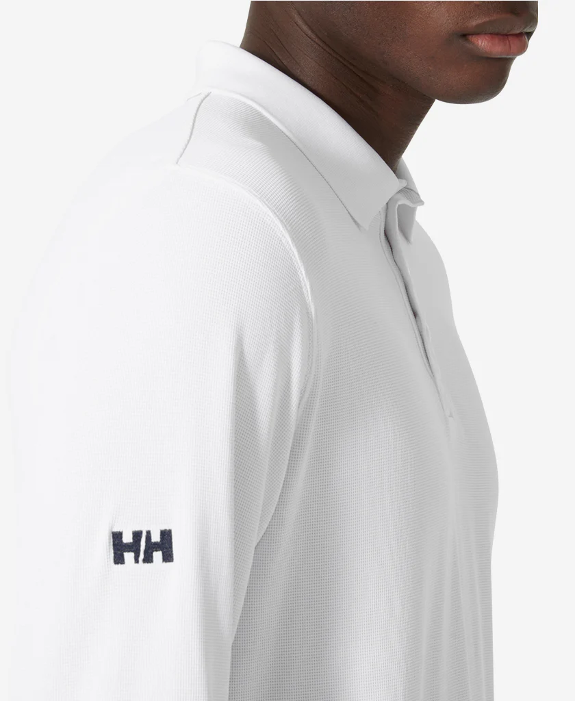 CREWLINE LS POLO, White - Image 4