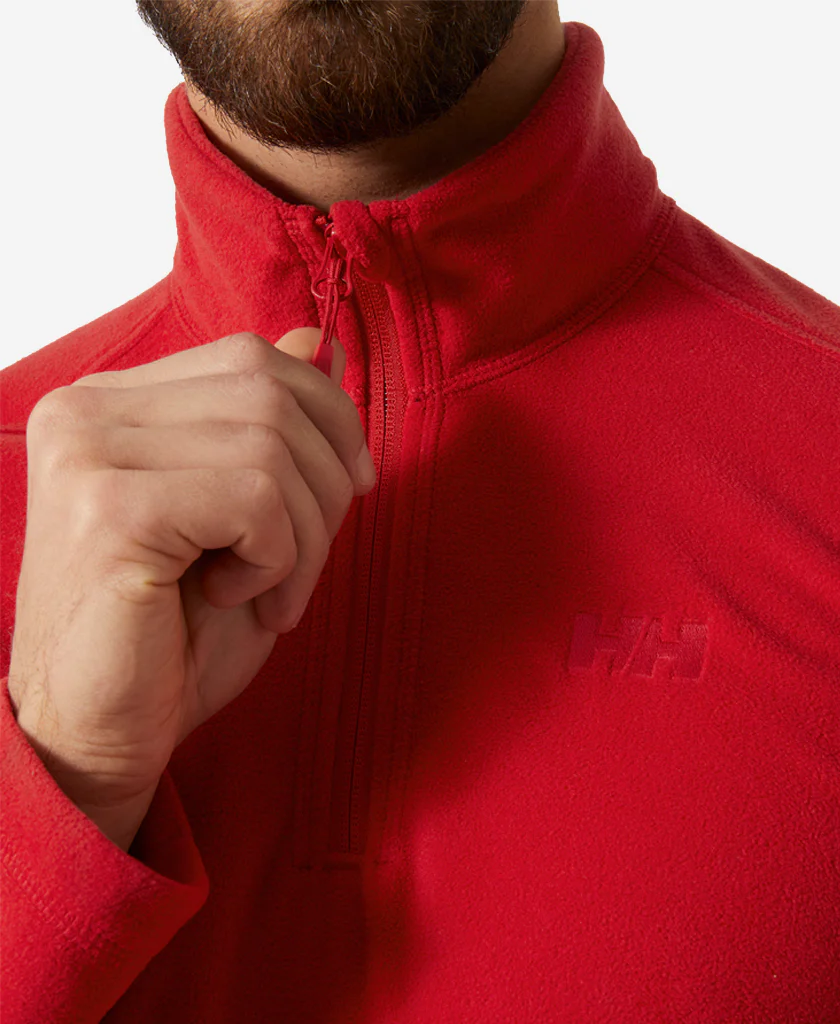 DAYBREAKER 1/2 ZIP FLEECE, 163 Red - Image 4