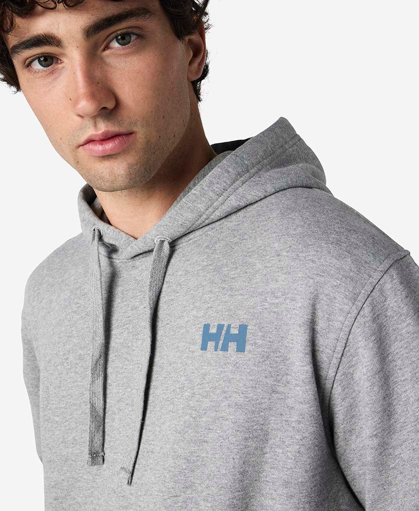 ERVIK HOODED FLEECE, Grey Melange - Image 4
