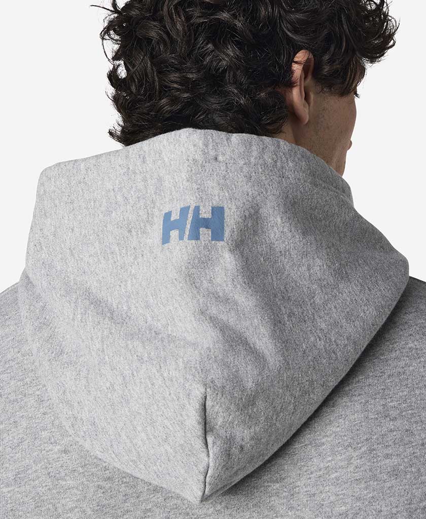 ERVIK HOODED FLEECE, Grey Melange - Image 5