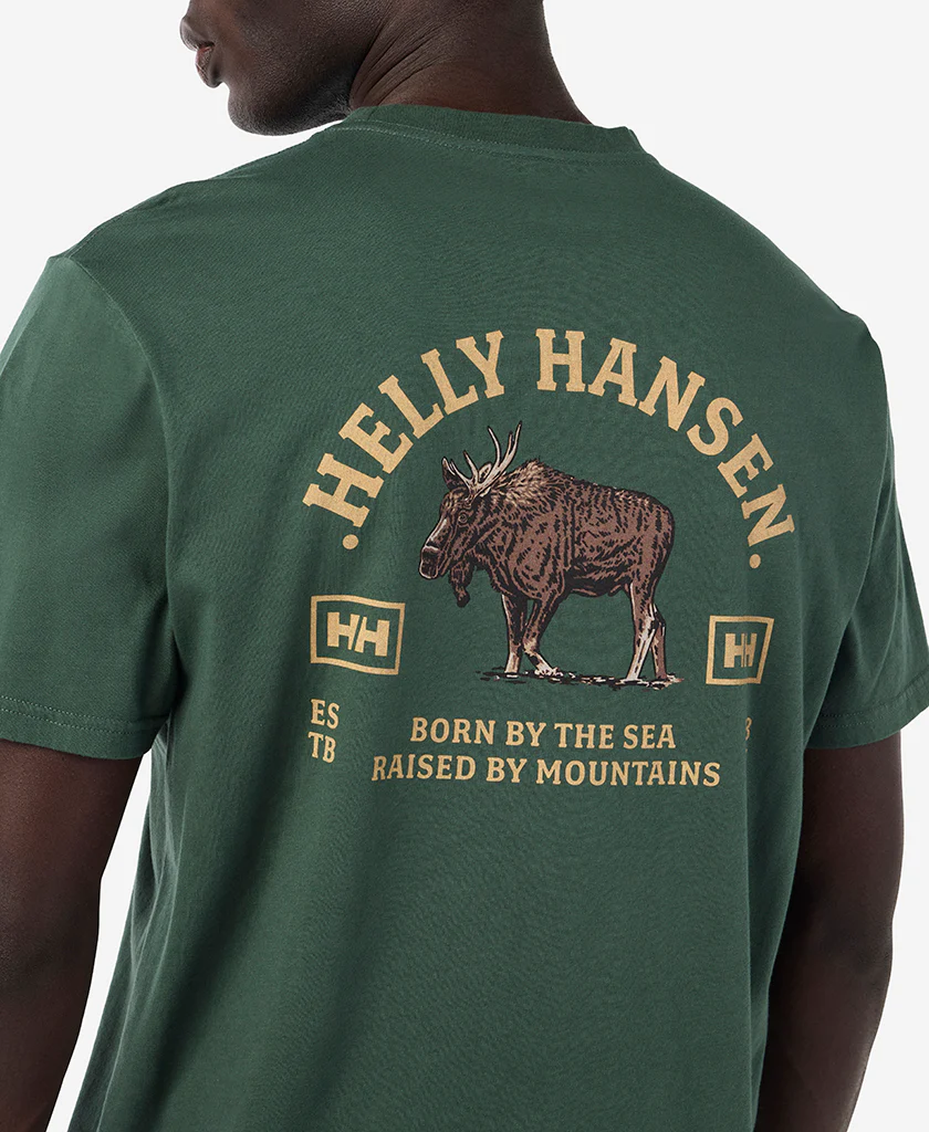 GRAZE THE MOUNTAINS T-SHIRT, Jungle Green - Image 4