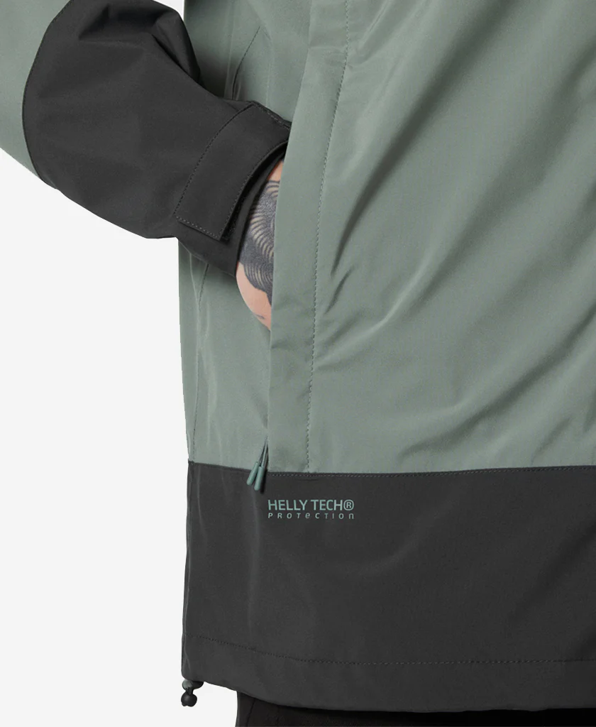 HH BLOCK HOODED JACKET, Grey Cactus - Image 4