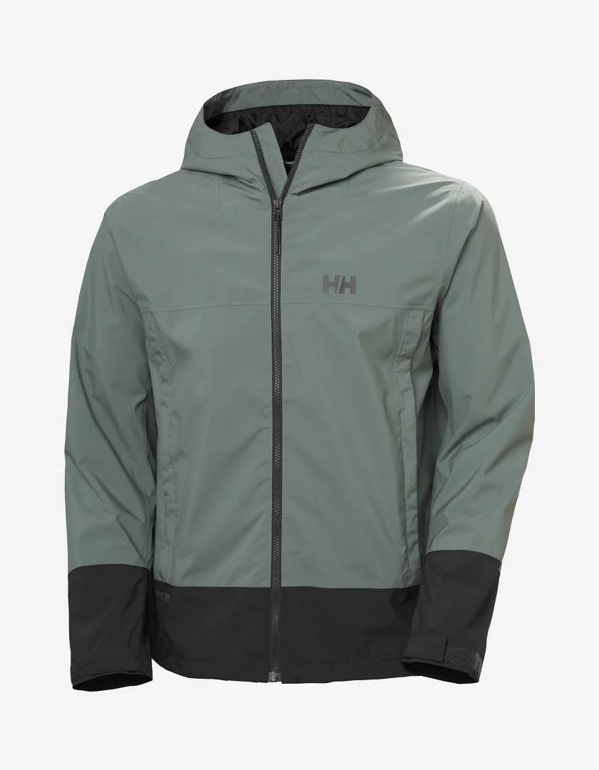 HH BLOCK HOODED JACKET, Grey Cactus - Image 6