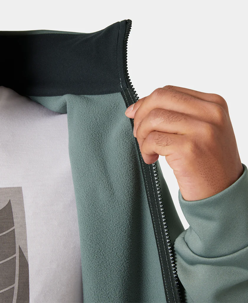 HP FLEECE JACKET 2.0, Grey Cactus - Image 3