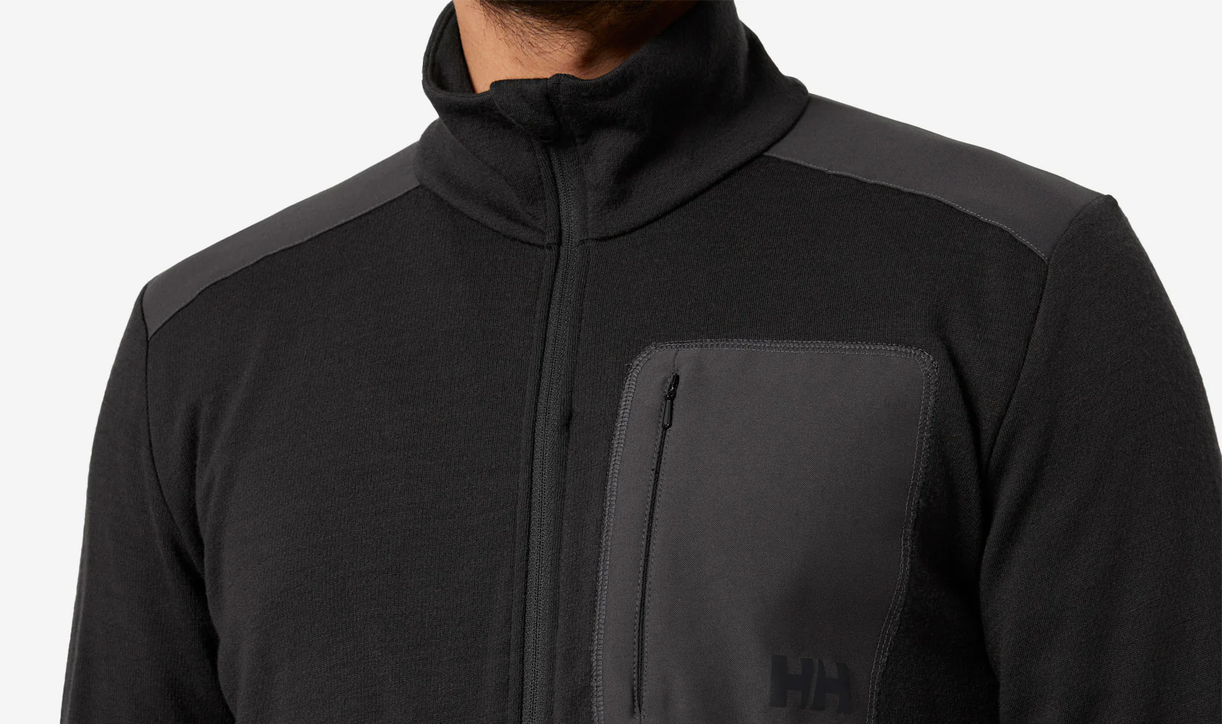LIFA MERINO MIDLAYER, Black - Image 3