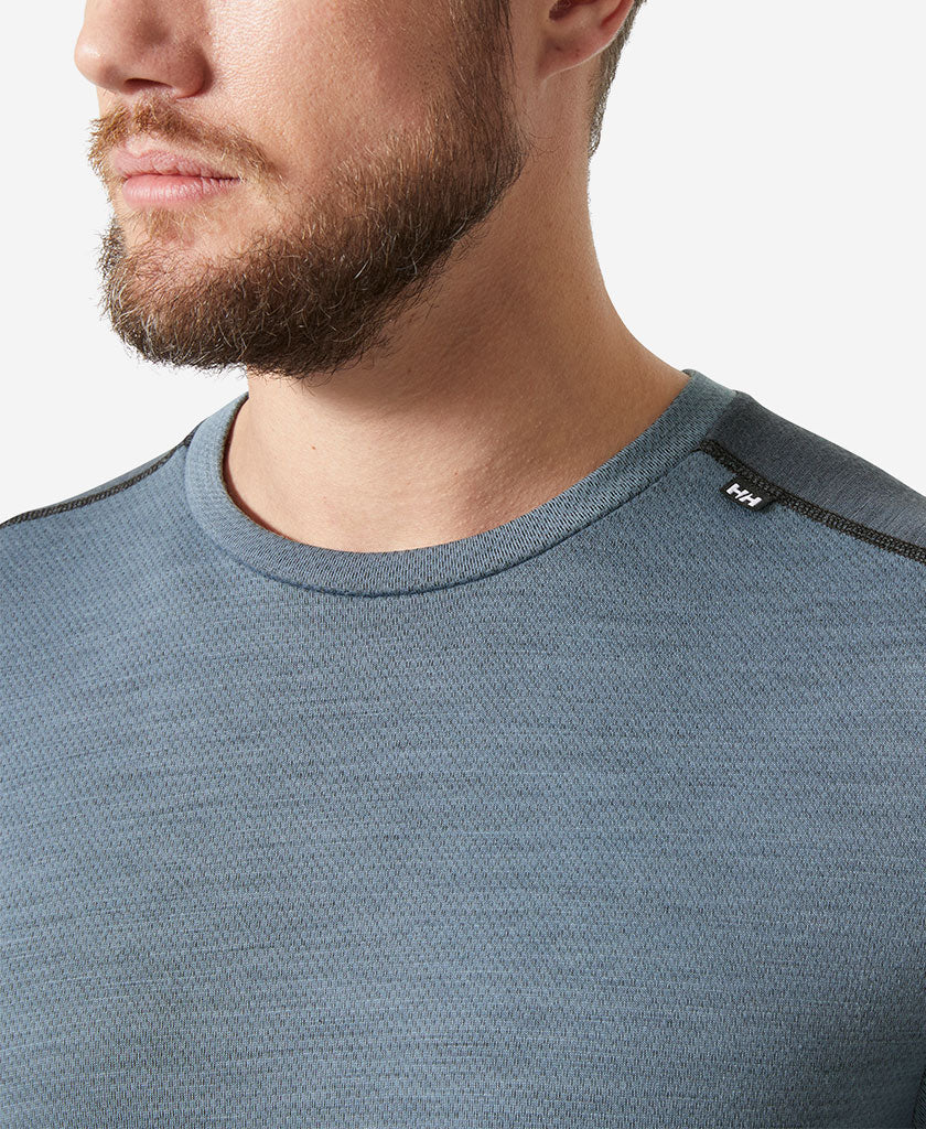 LIFA MERINO MIDWEIGHT CREW, Washed Navy - Image 3