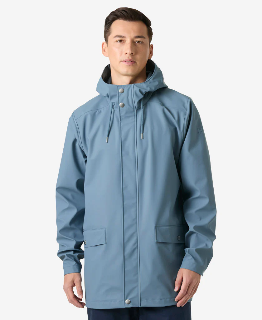 MOSS RAIN COAT, Washed Navy
