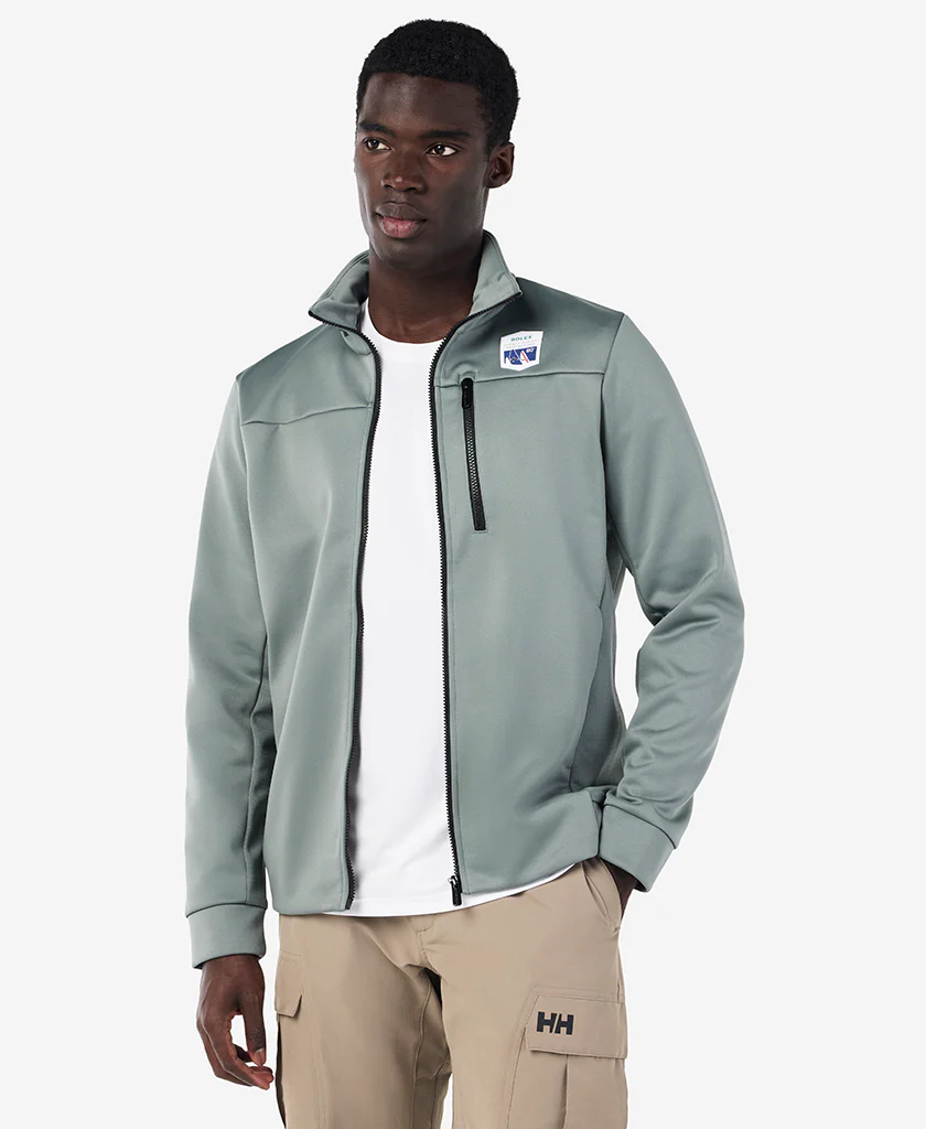 RSHYR25 CREW FLEECE JACKET, Grey Cactus
