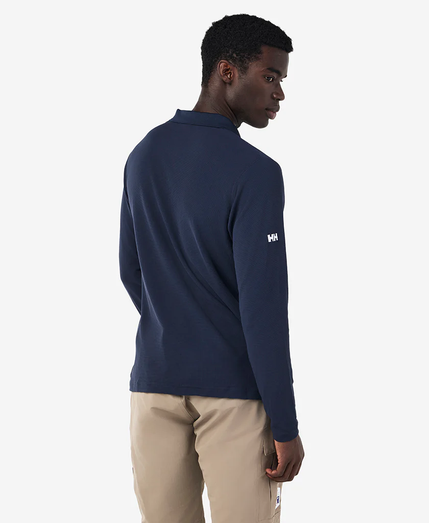 RSHYR25 CREWLINE LS POLO, Navy - Image 2