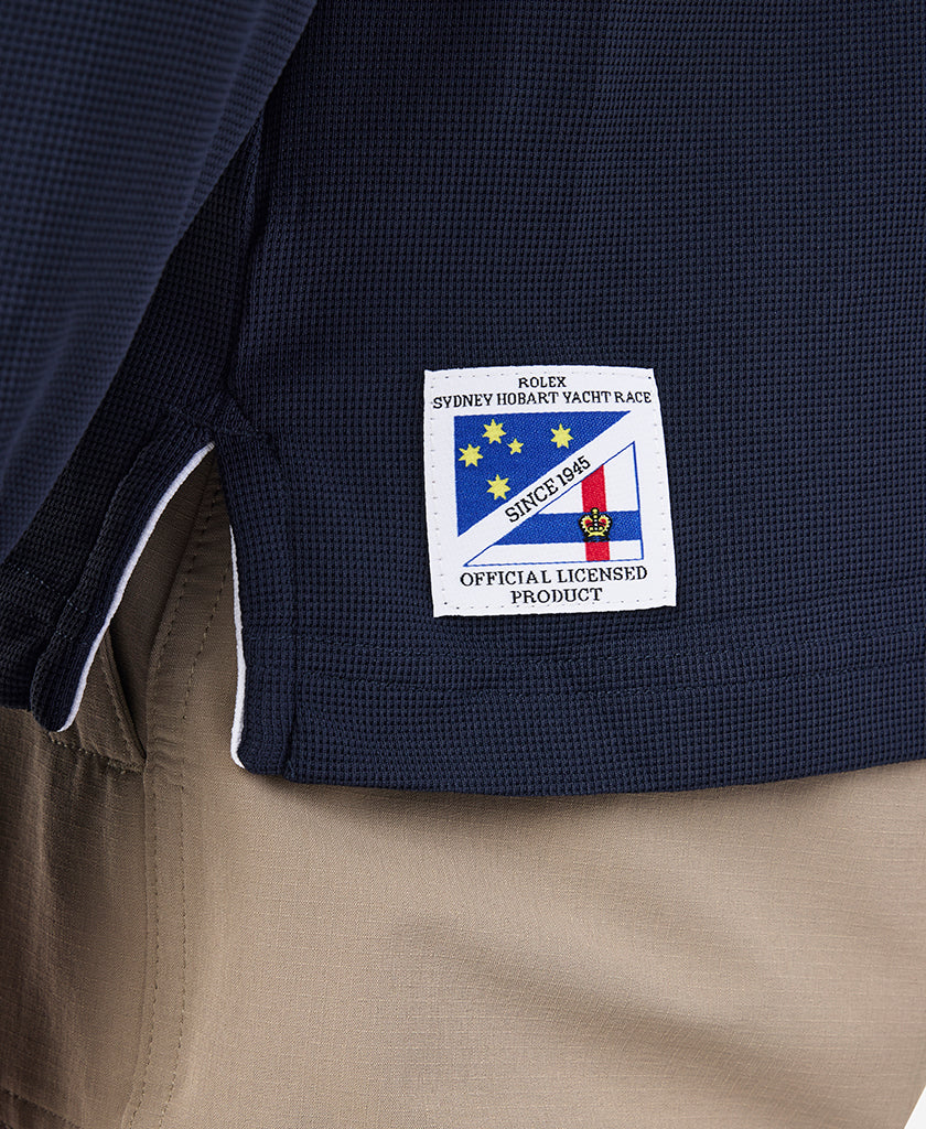 RSHYR25 CREWLINE LS POLO, Navy - Image 4