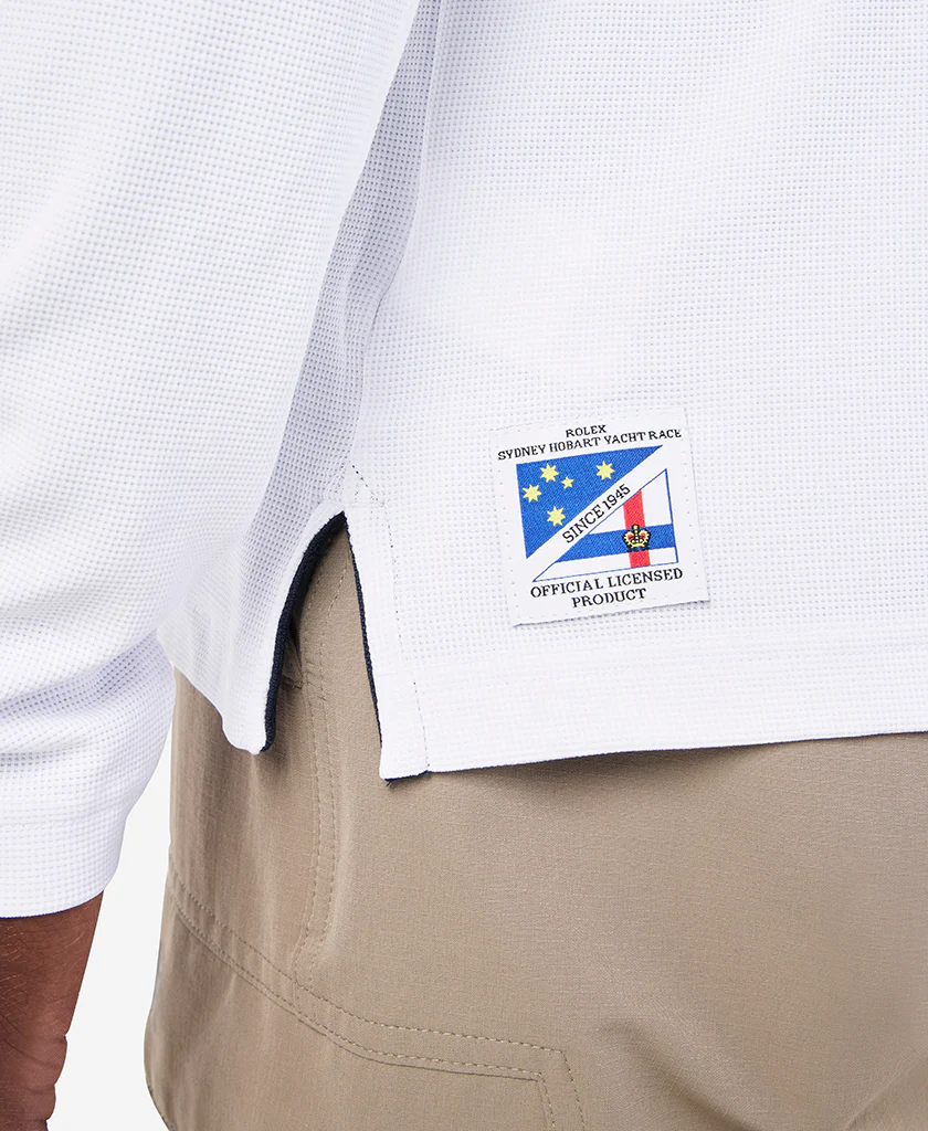 RSHYR25 CREWLINE LS POLO, White - Image 4