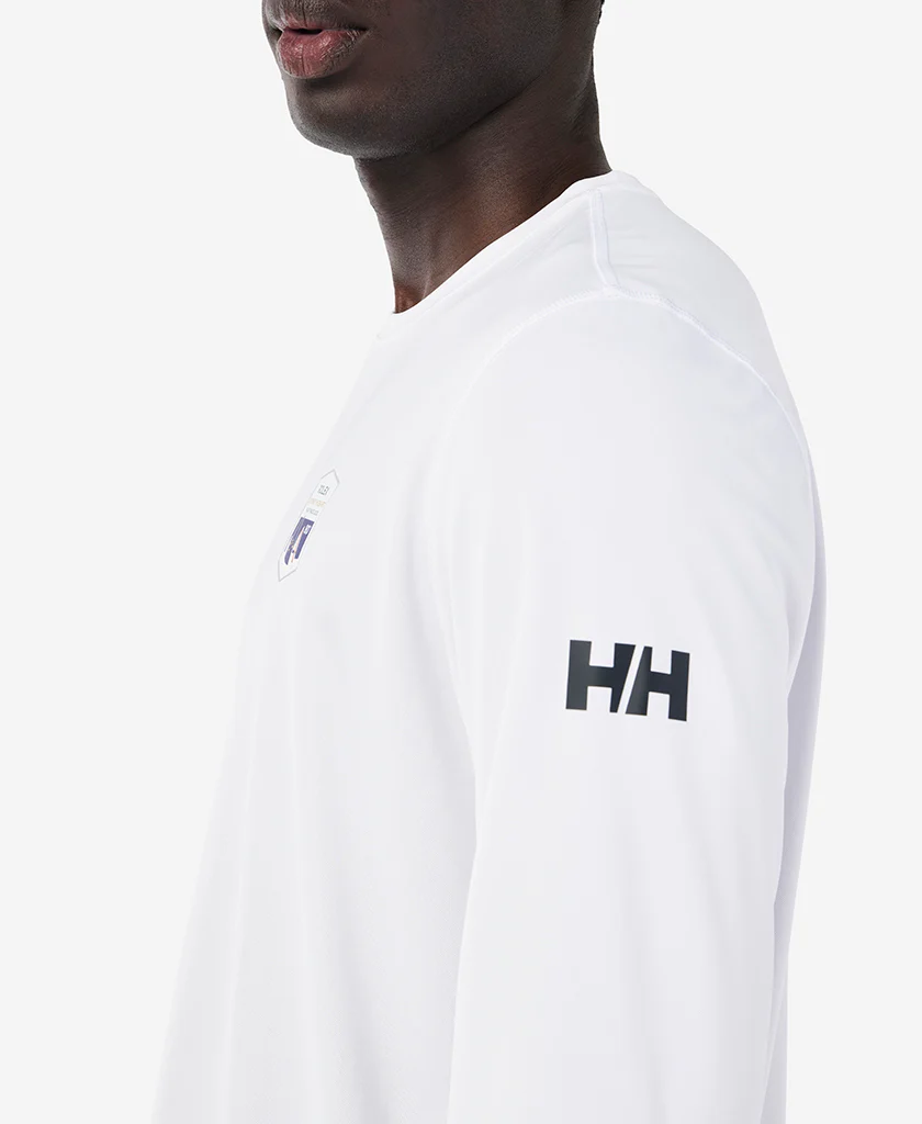 RSHYR25 TECH CREW LS T-SHIRT, White - Image 4