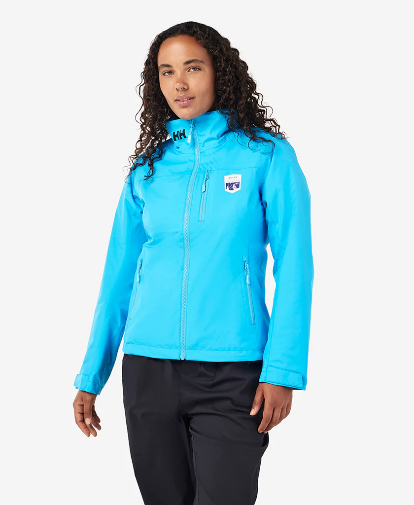 RSHYR25 W CREW MIDLAYER JACKET, Cyan - Image 2