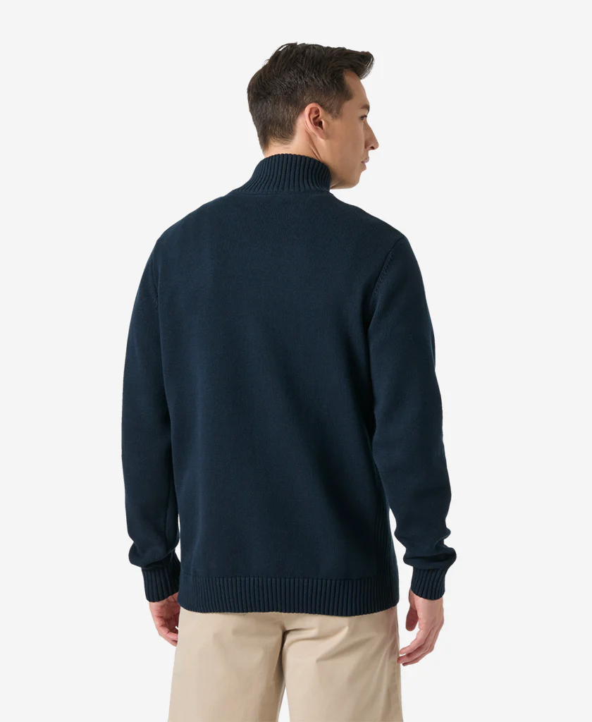 SMOEGEN 1/2 ZIP SWEATER, Navy - Image 6