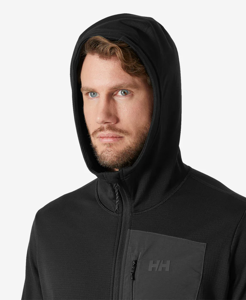 VERSALITE HOODED FLEECE JACKET, Black - Image 4