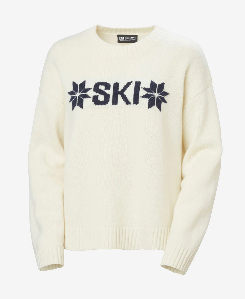 W BLISS SKI KNIT SWEATER, Cream - Image 5