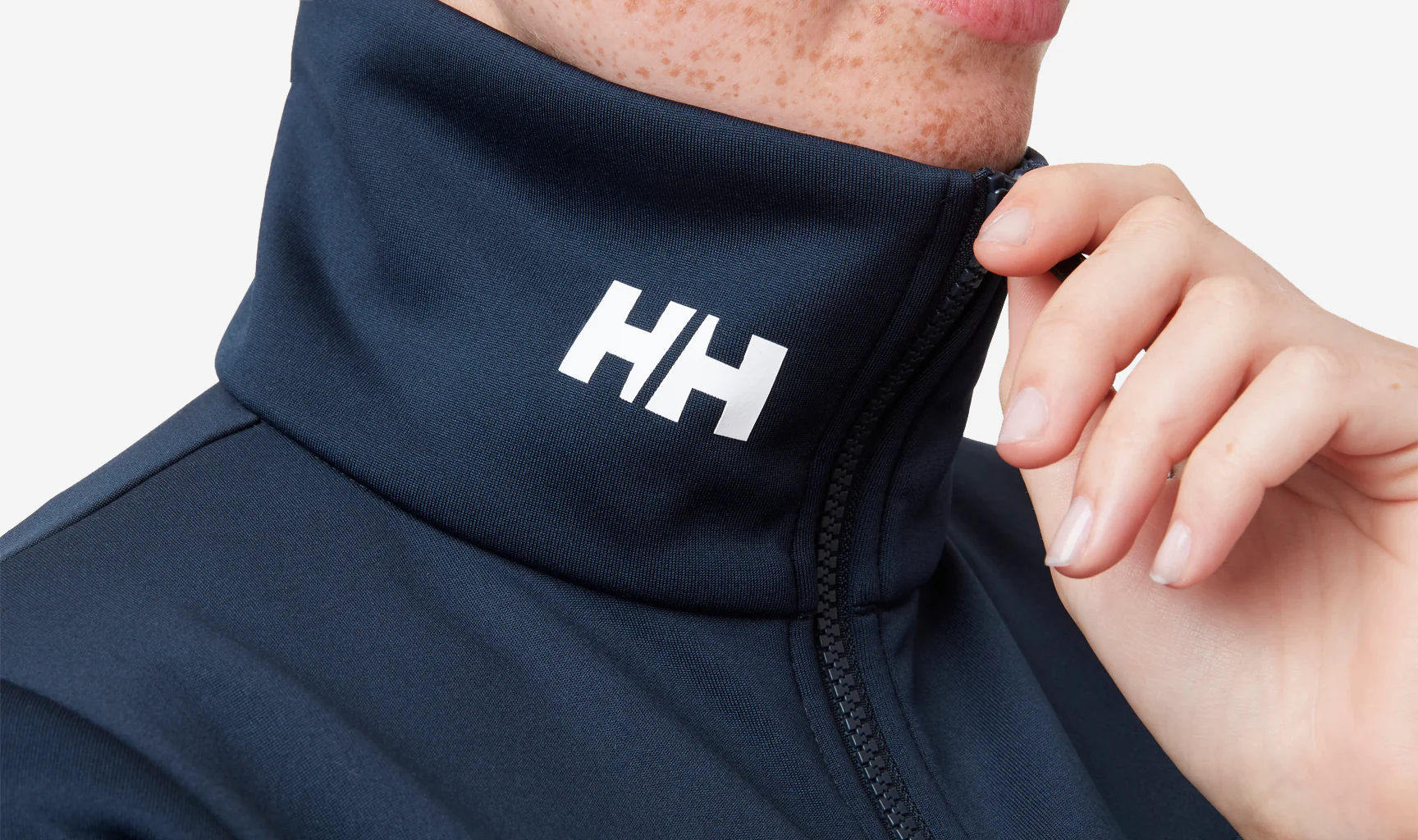 W CREW FLEECE JACKET, Navy - Image 5
