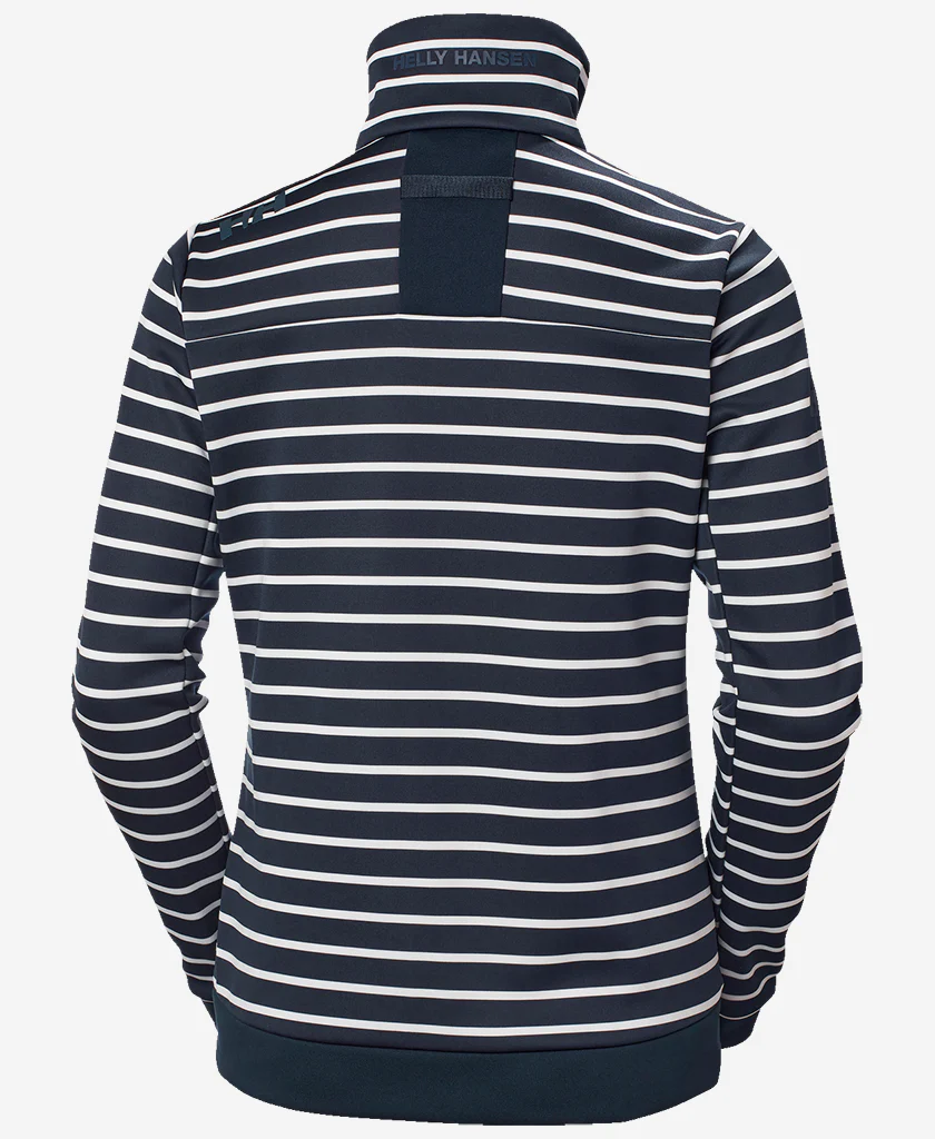 W CREW FLEECE JACKET, Navy stripe - Image 5