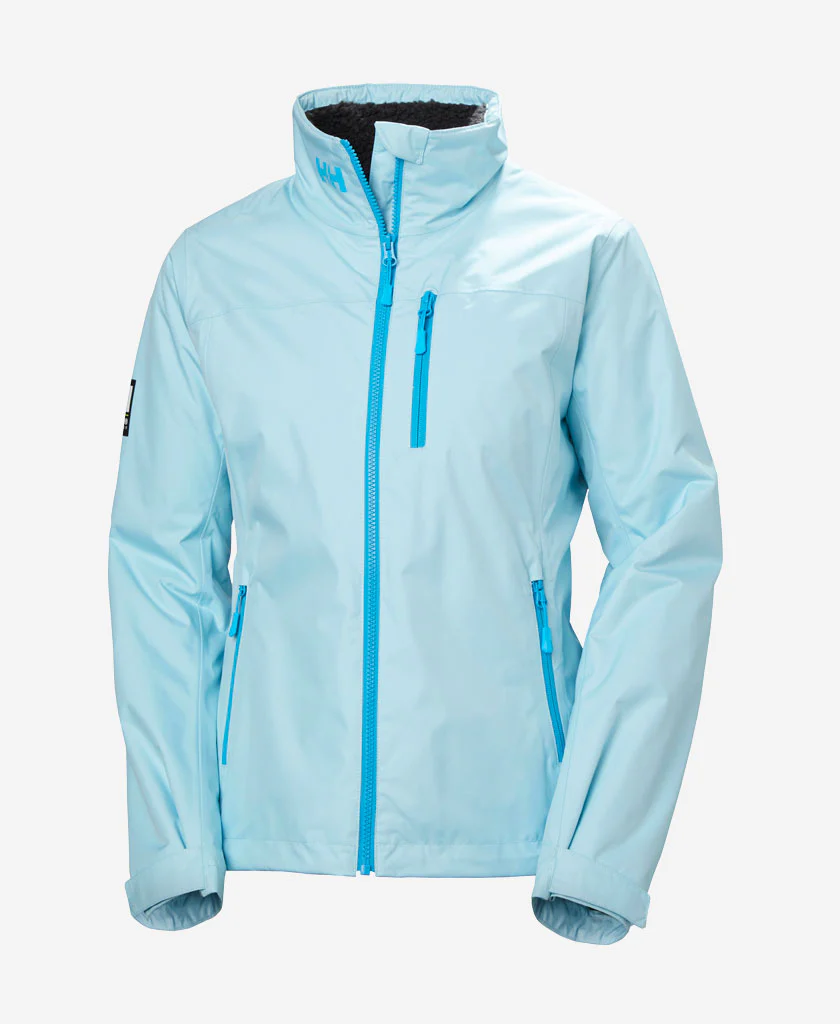 W CREW HOODED PILE JACKET, Light Cyan - Image 2