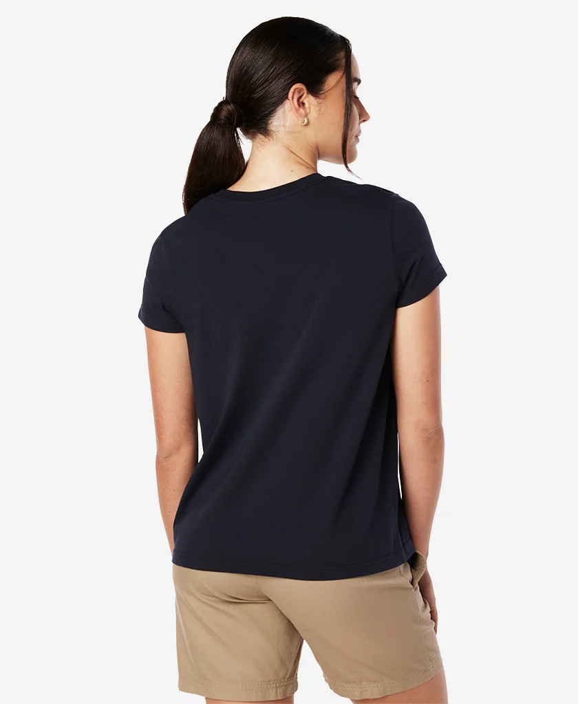 W CREW T-SHIRT, Navy - Image 4