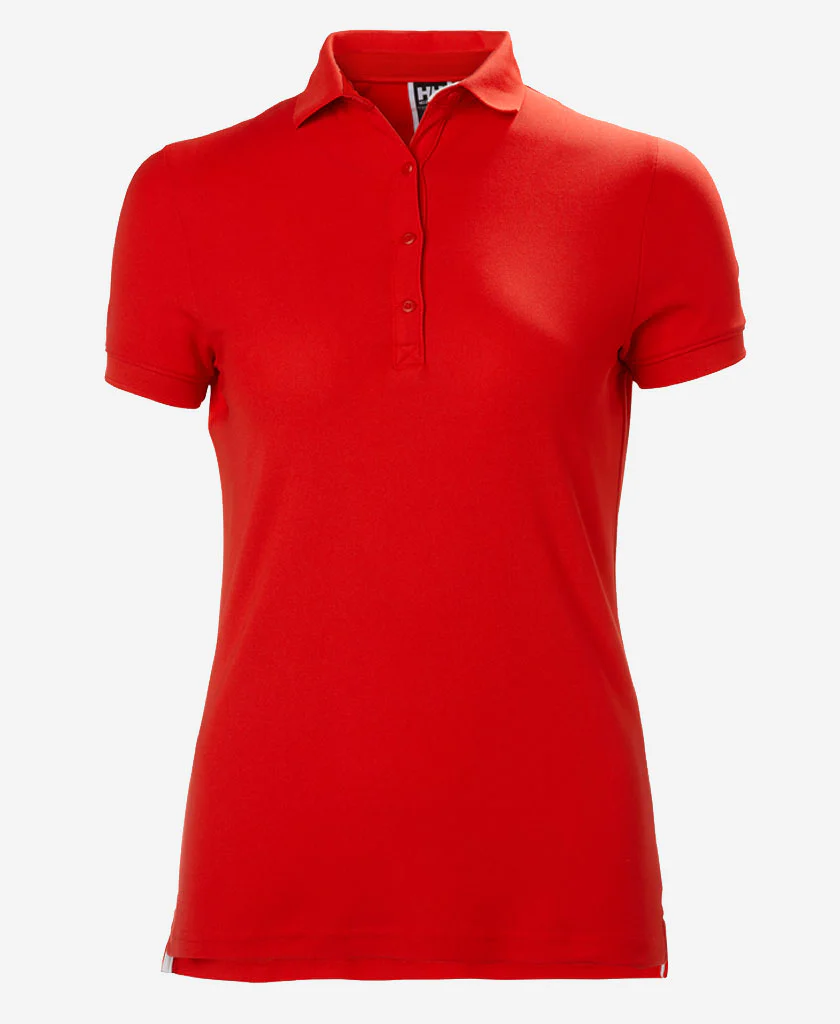 W CREWLINE POLO, Alert Red