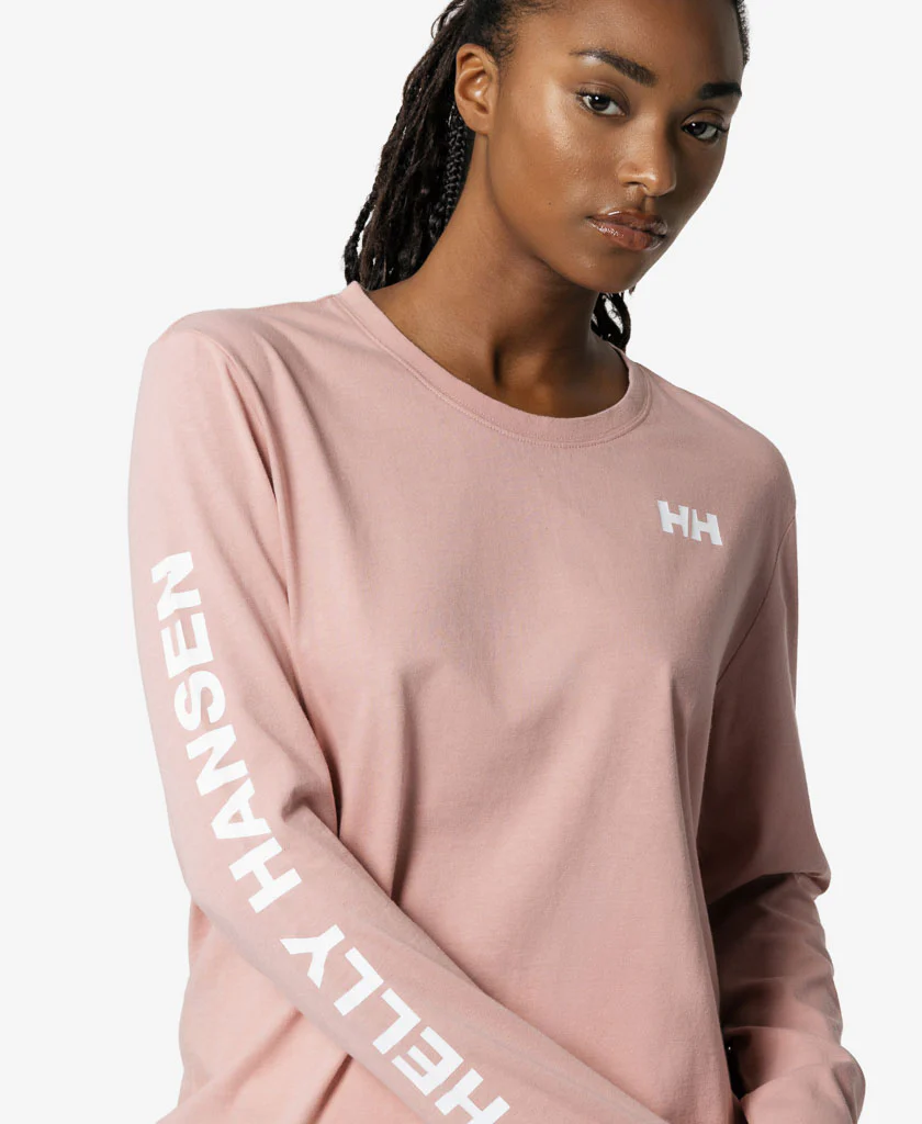 W ERVIK L/S T-SHIRT, Pink Salt - Image 3