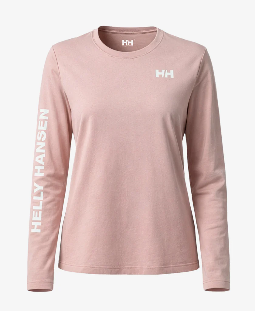 W ERVIK L/S T-SHIRT, Pink Salt - Image 6