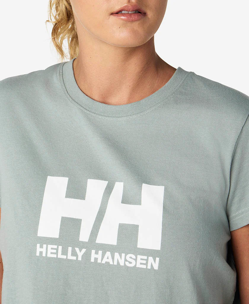 W HH LOGO T-SHIRT, Eucalyptus - Image 3