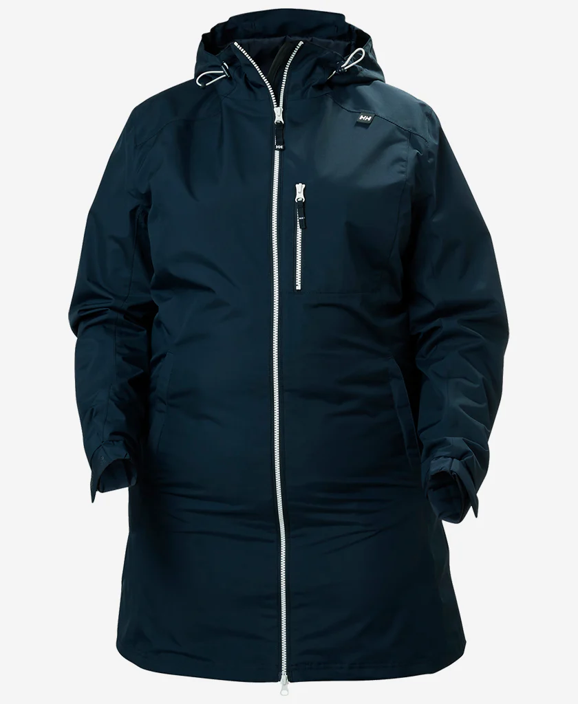 W LONG BELFAST JACKET, Navy - Image 8