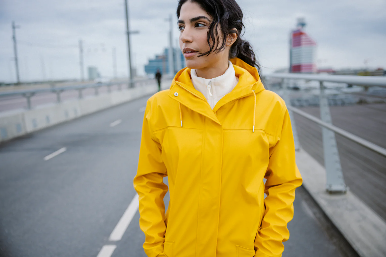 W MOSS RAIN COAT, Essential Yellow - Image 6