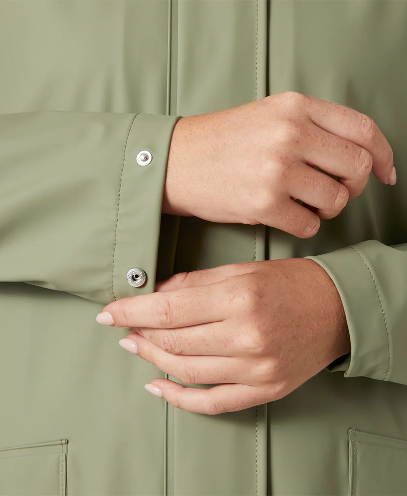 W MOSS RAIN COAT, Lav Green - Image 4