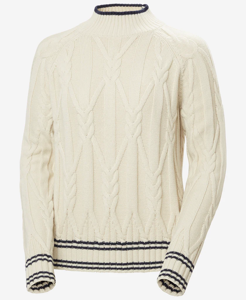 W POSITANO KNIT SWEATER, Cream - Image 5