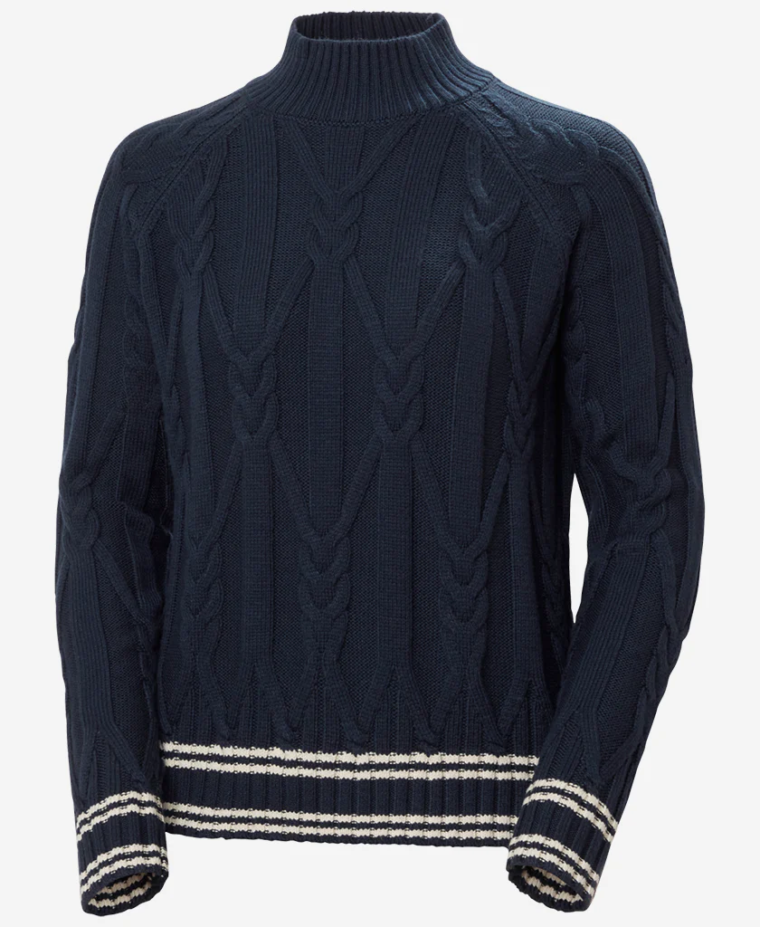 W POSITANO KNIT SWEATER, Navy - Image 4
