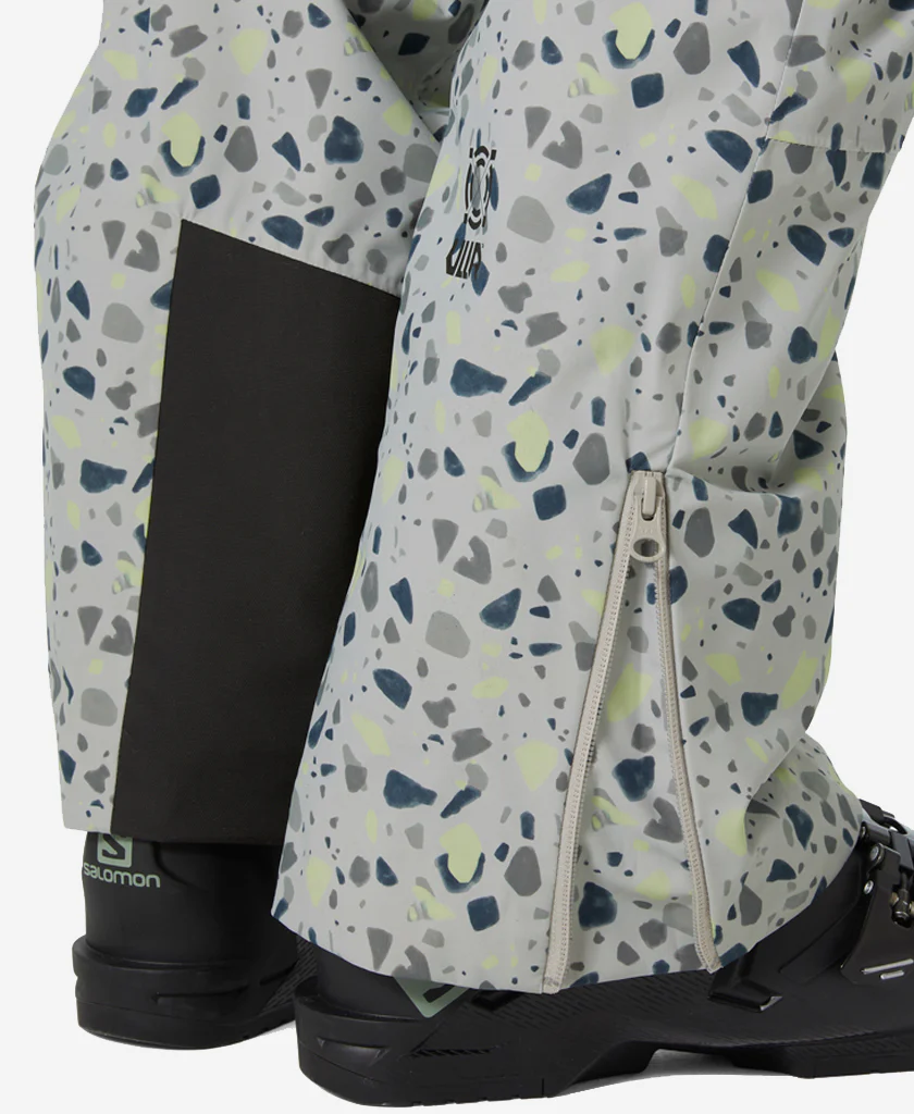 W POWDERQUEEN BIB PANT, Mellow Grey - Image 3