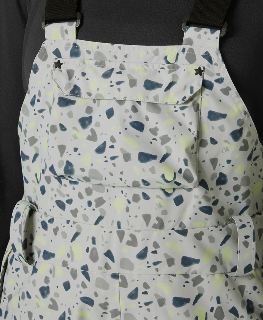 W POWDERQUEEN BIB PANT, Mellow Grey - Image 5