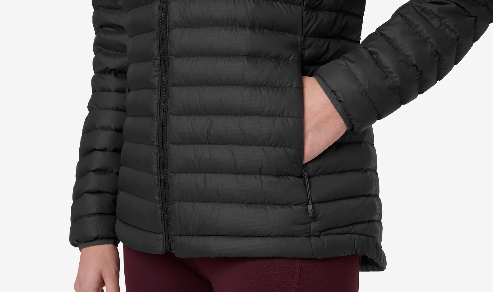 W SIRDAL HOODED INSULATOR JACKET, Black - Image 3