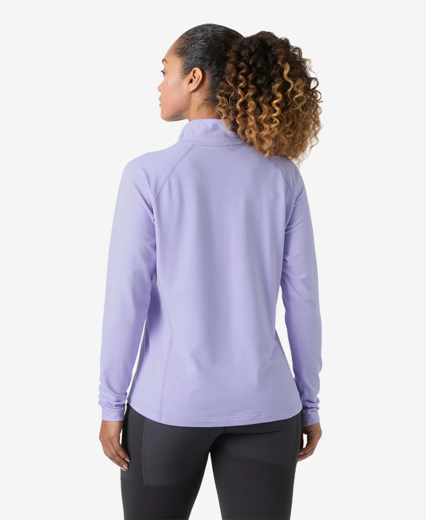 W TYRI KNIT 1/2 ZIP, Bright Lavender - Image 4
